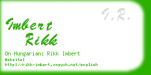 imbert rikk business card